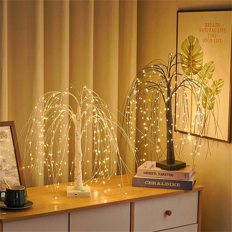 Sakerplus LED Willow Tree Light with 8 Modes
