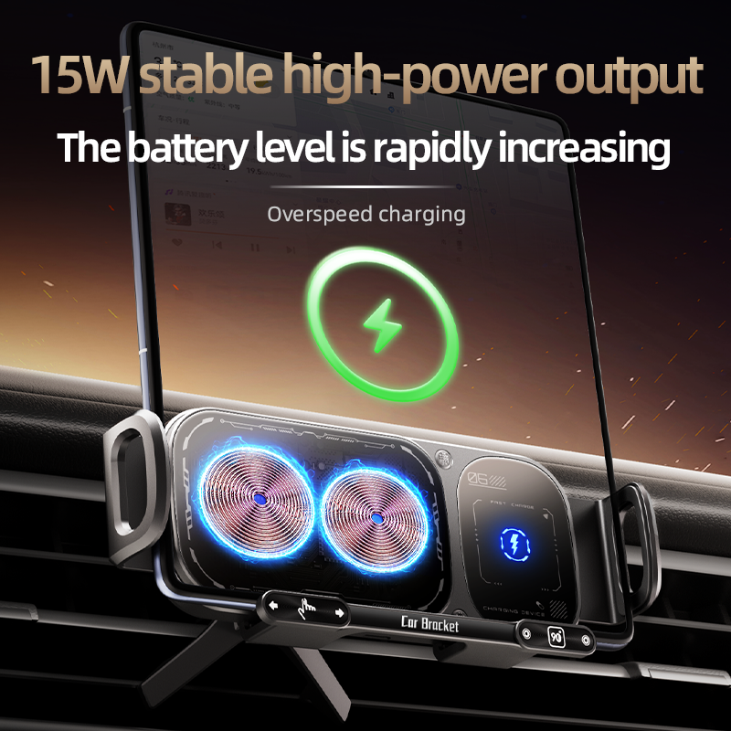 Sakerplus® Wireless Charging Rotating Car Mount