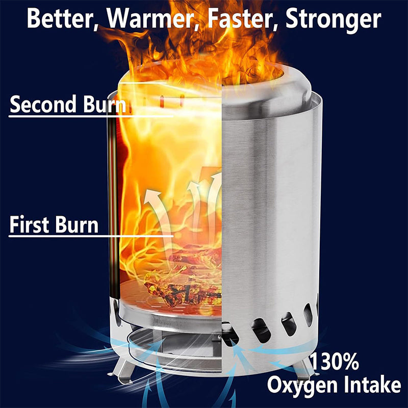Saker Portable Smokeless Tabletop Firepit