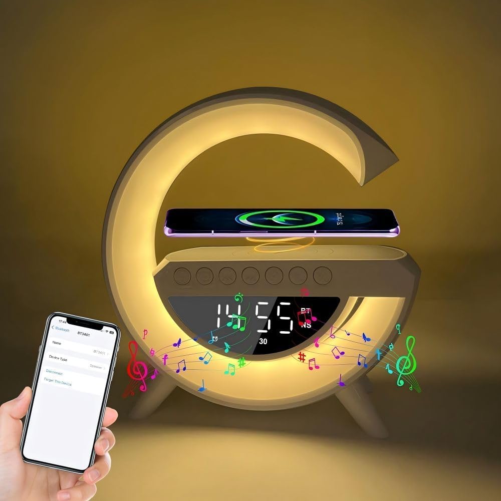 Sakerplus® G-shaped Led Wireless Charging Speaker