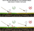 Sakerplus 8" Screw in Tent Stakes