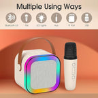 SAKER Portable Wireless Karaoke Speaker with Microphone