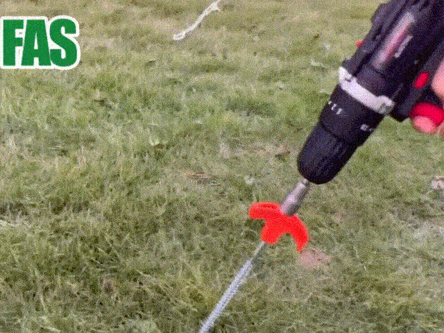 Sakerplus 8" Screw in Tent Stakes