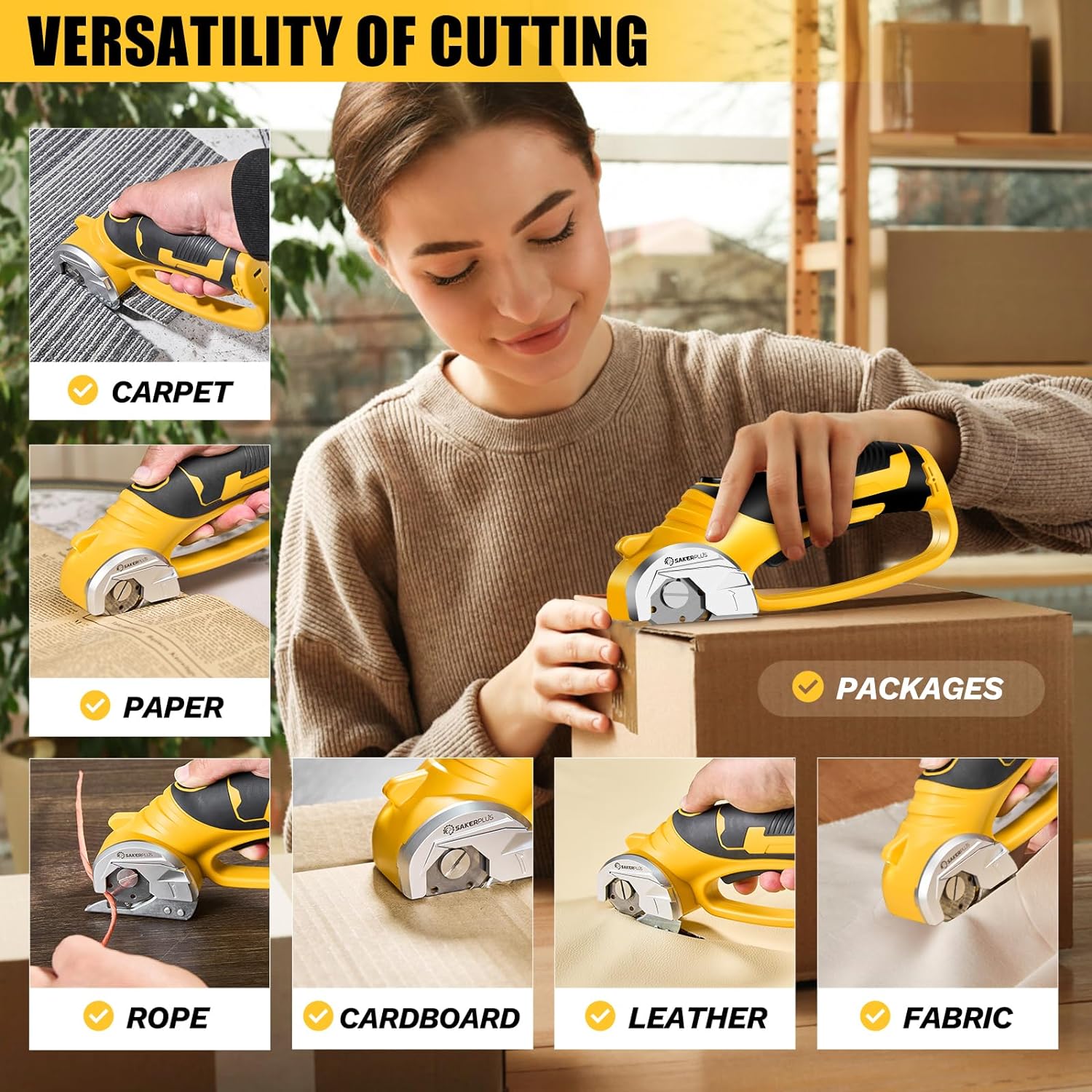 SakerPlus® Cordless Electric Scissors