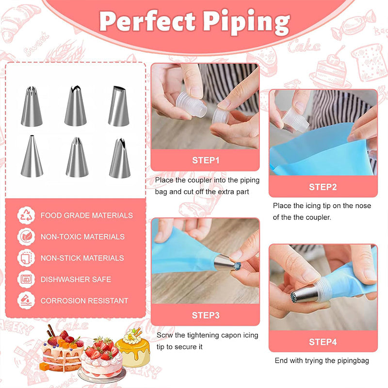 Sakerplus® Cake Decorating Turntable Supplies Kit