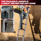 Sakerplus® Portable Collapsible Extension Ladder