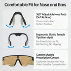 Sakerplus® Lightweight Polarized Sports Sunglasses