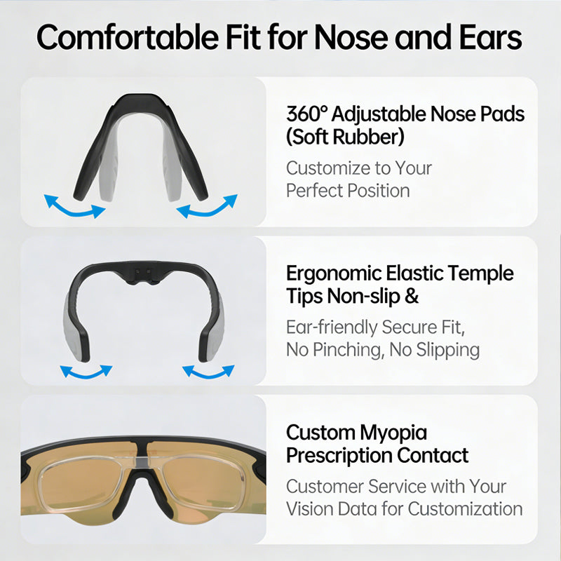 Sakerplus® Lightweight Polarized Sports Sunglasses