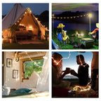 SAKER Camping String Lights—Dual Mode: Warm & Color Light
