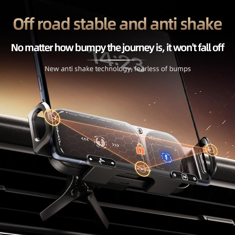 Sakerplus® Wireless Charging Rotating Car Mount