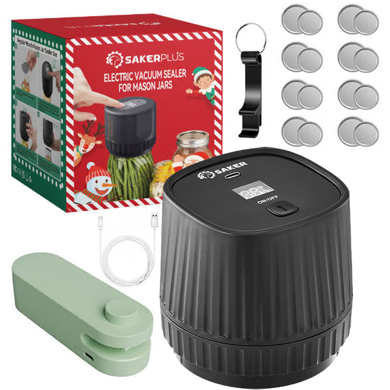Efficient Food Saver - SakerPlus Electric Vacuum Sealer For Mason Jars