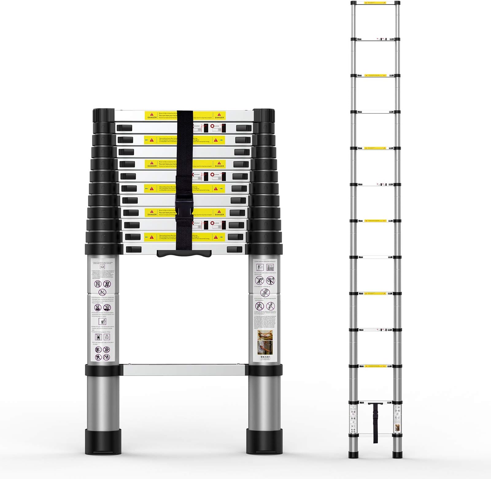 Sakerplus® Portable Collapsible Extension Ladder