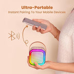 SAKER Portable Wireless Karaoke Speaker with Microphone