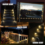 Sakerplus Solar Deck Lights Outdoor 4 Pack