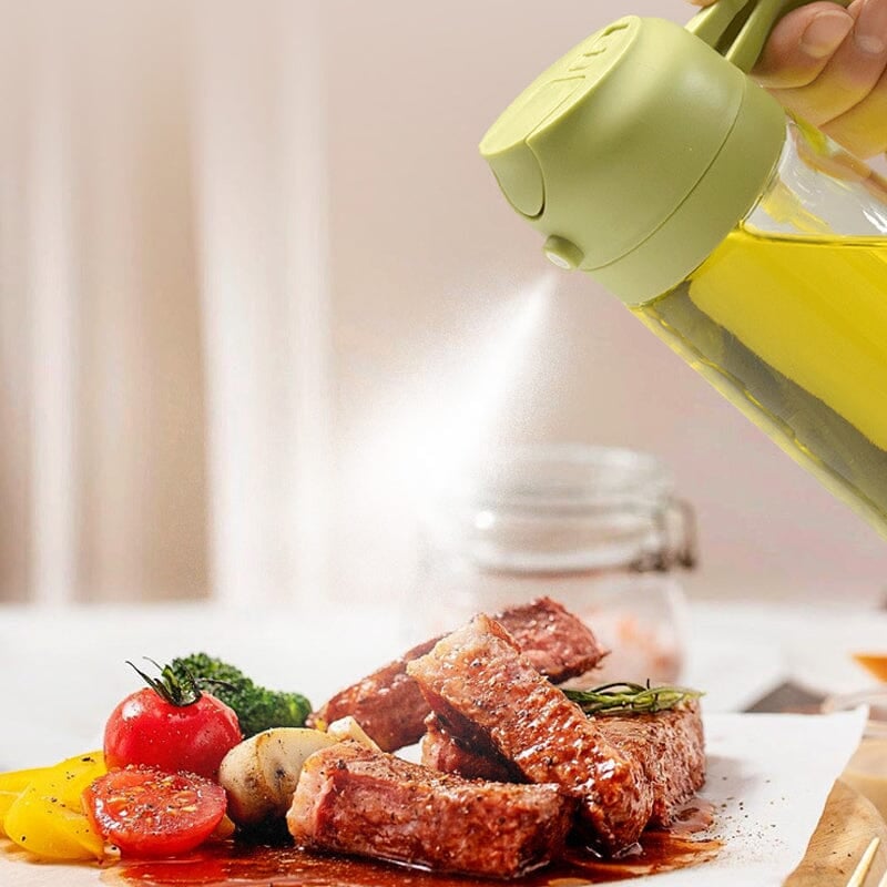 Sakerplus 2-in-1 Glass Oil Sprayer and Dispenser