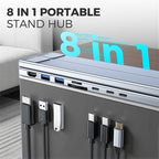 Sakerplus 8-in-1 USB-C Laptop Docking Station
