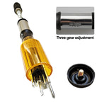 SAKERPLUS Push Pull Ratchet Screwdriver With 5 Screwdriver Heads