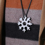 Sakerplus 18-in-1 Stainless Steel Snowflakes Multi-tool
