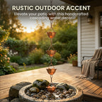 Sakerplus® Nature-Inspired Petal Design Rain Chain