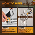 Sakerplus Foldable Drywall Cutting Tool