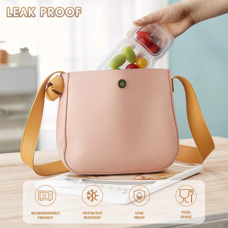 Sakerplus® Two Compartment Snackle Box Container
