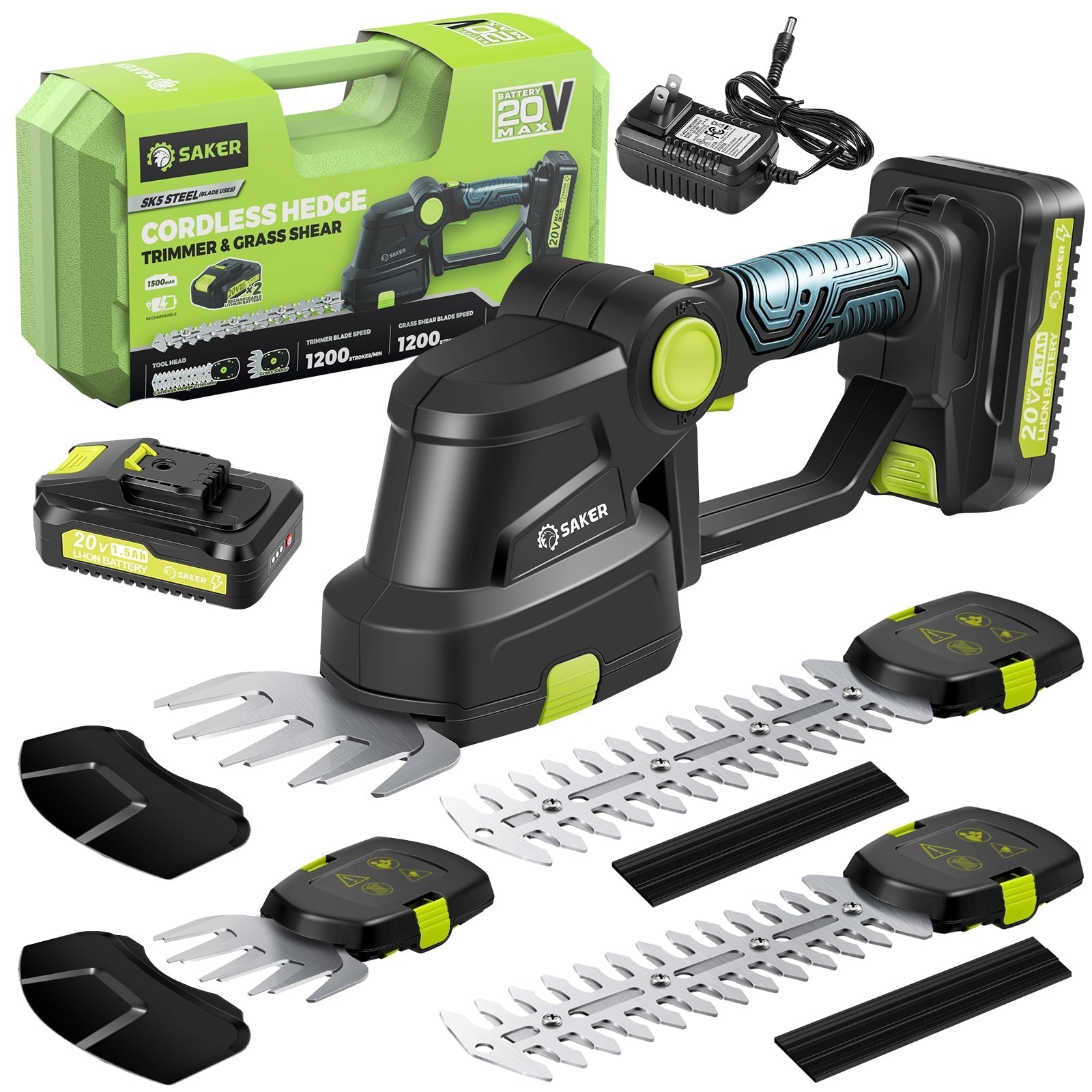 Saker® Cordless Hedge Trimmer