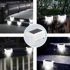 Sakerplus Solar Deck Lights Outdoor 4 Pack