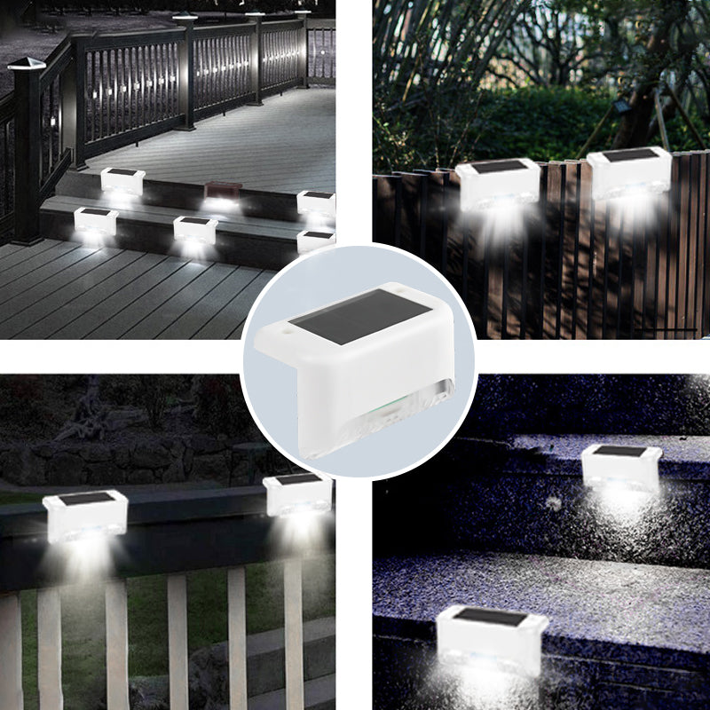 Sakerplus Solar Deck Lights Outdoor 4 Pack