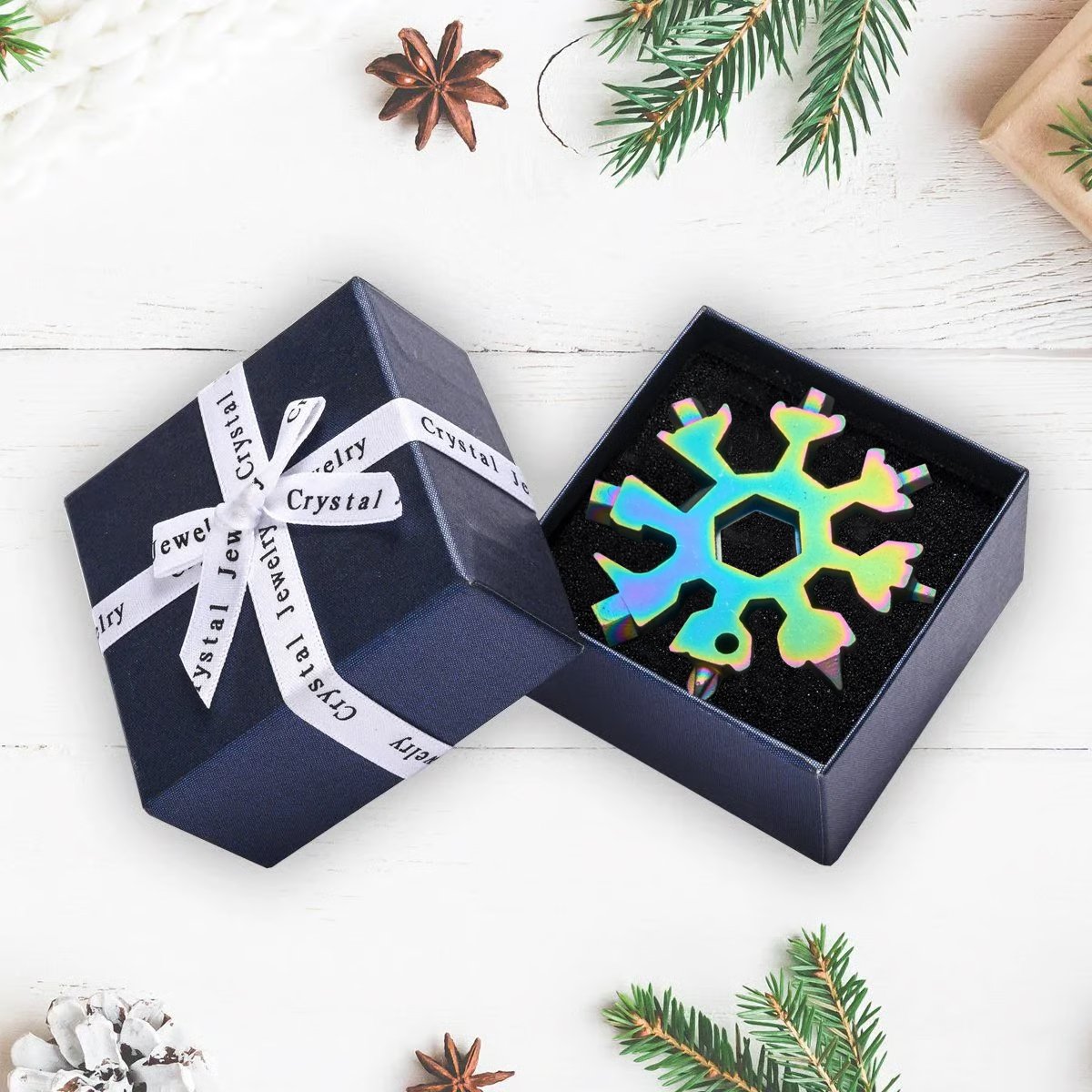 Sakerplus 18-in-1 Stainless Steel Snowflakes Multi-tool