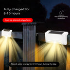 Sakerplus Solar Deck Lights Outdoor 4 Pack