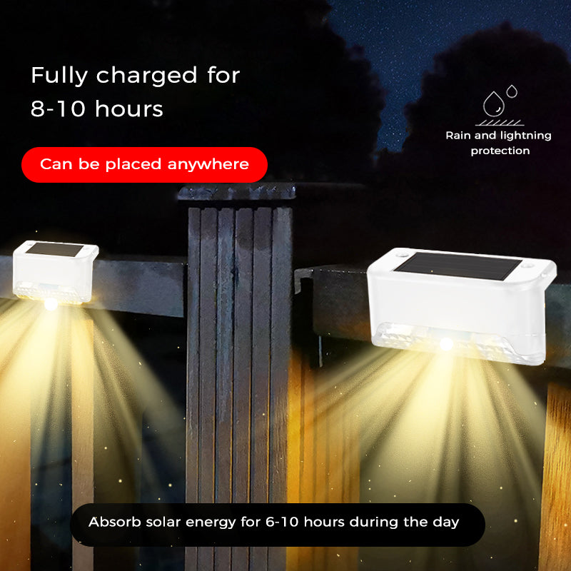 Sakerplus Solar Deck Lights Outdoor 4 Pack