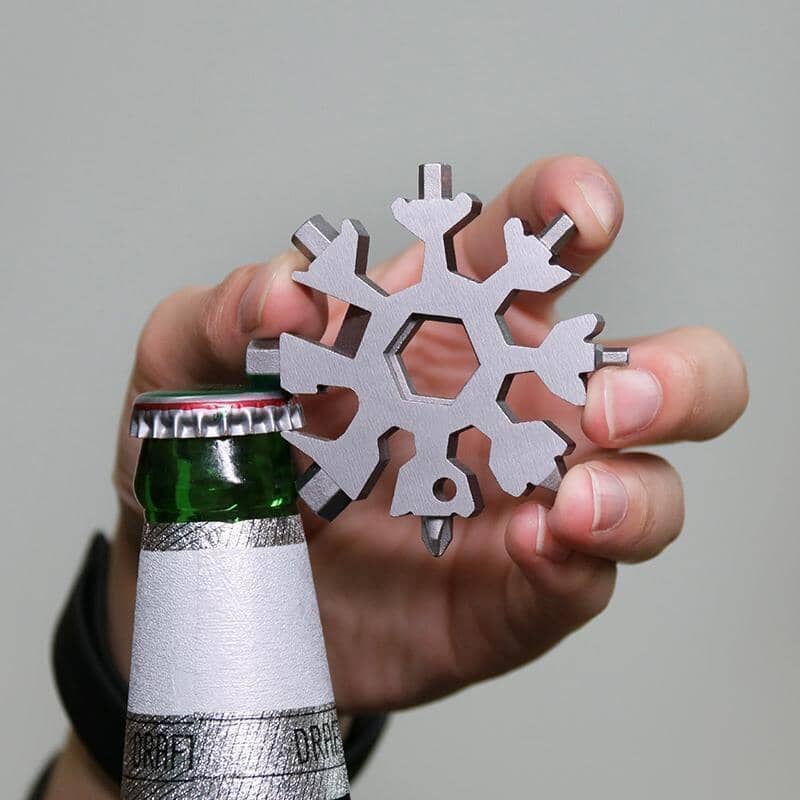 Sakerplus 18-in-1 Stainless Steel Snowflakes Multi-tool