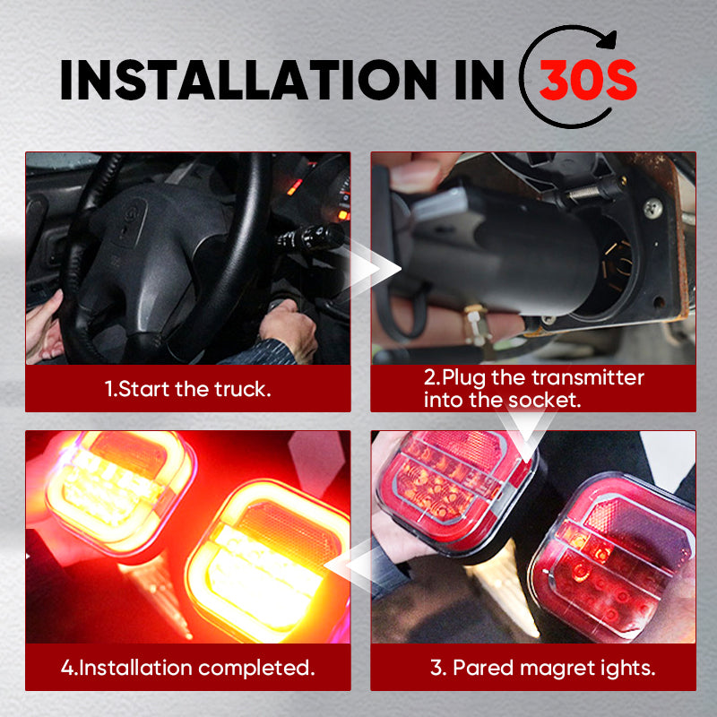 Sakerplus® Wireless Trailer Lights Kit
