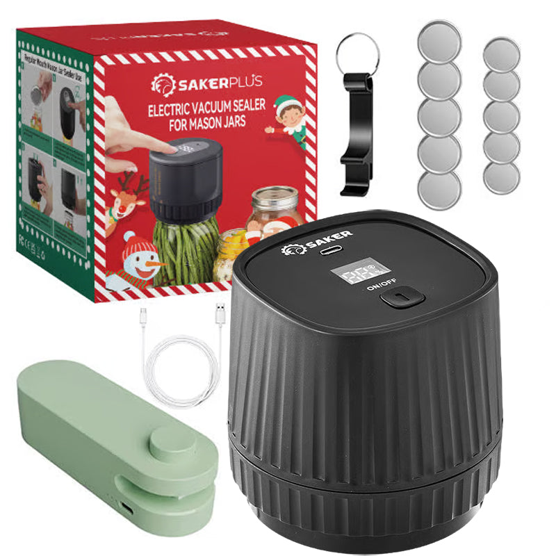 Efficient Food Saver - SakerPlus Electric Vacuum Sealer For Mason Jars