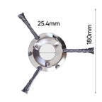 Sakerplus® 6 inch Steel Wire Brush Cutter Trimmer Head