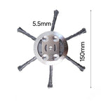 Sakerplus® 6 inch Steel Wire Brush Cutter Trimmer Head