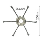 Sakerplus® 6 inch Steel Wire Brush Cutter Trimmer Head