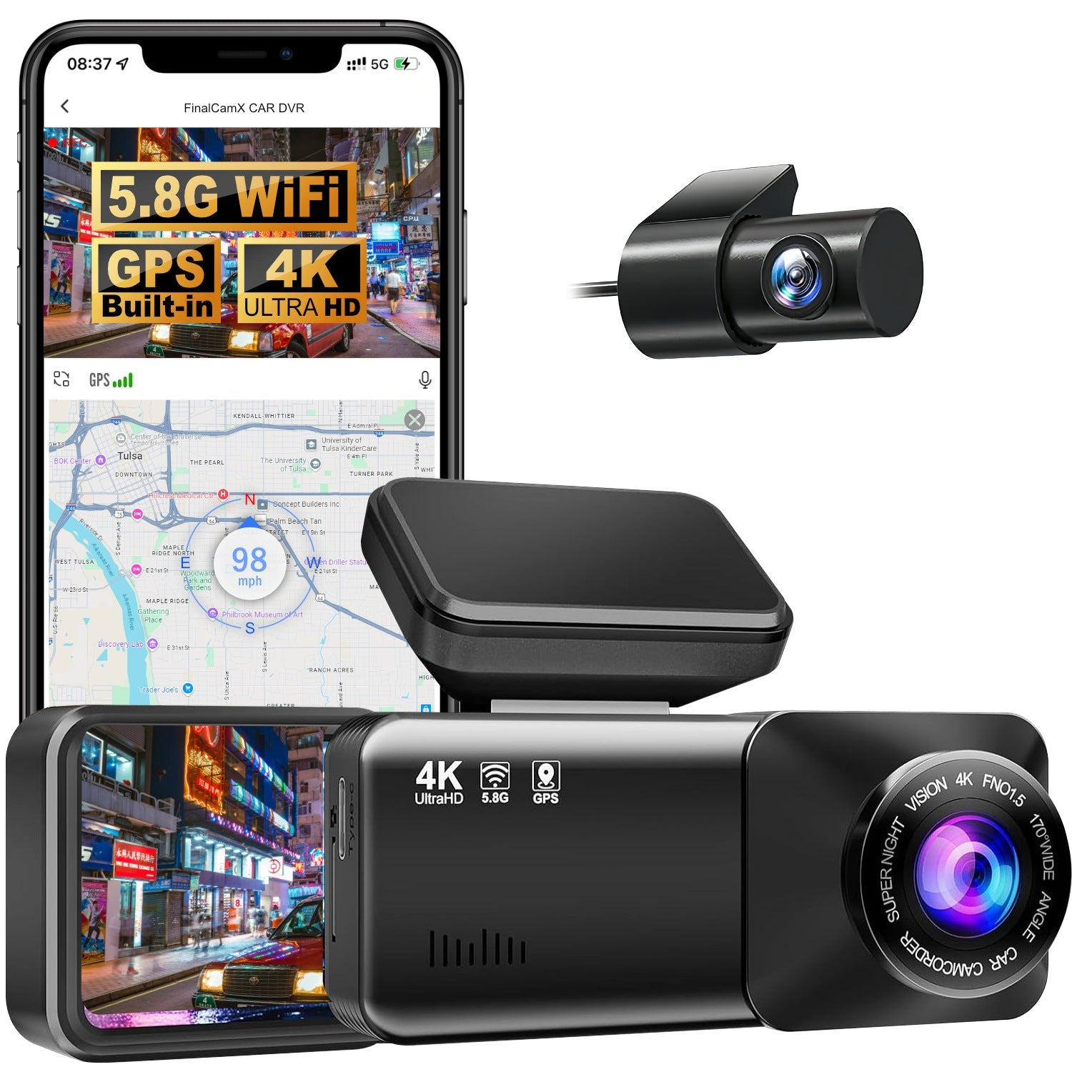 Sakerplus® 4K Dual Front And Rear Camera