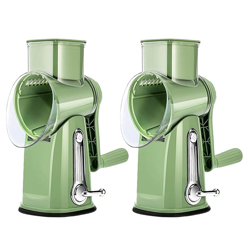 Sakerplus 5 in 1 Rotary Cheese Grater Shredder