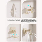 SAKER® Suction Cup Six-Claw Swivel Hook