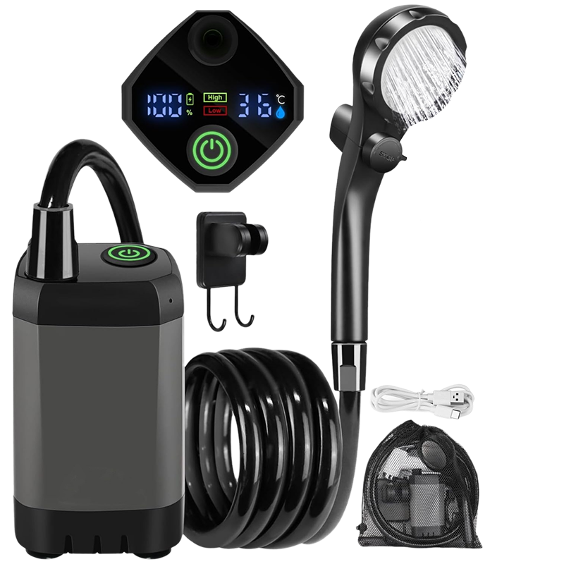 Sakerplus Portable Rechargeable Outdoor Camping Shower Pump