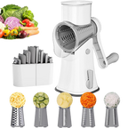 Sakerplus 5 in 1 Rotary Cheese Grater Shredder