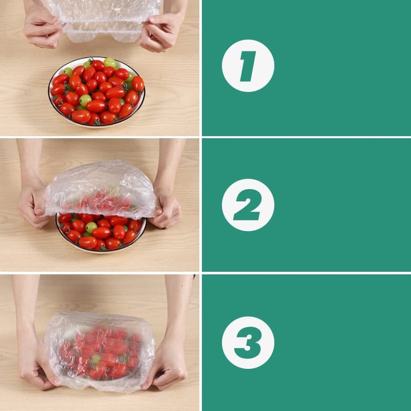 Sakerplus Disposable Plastic Wrap Cover/100pcs