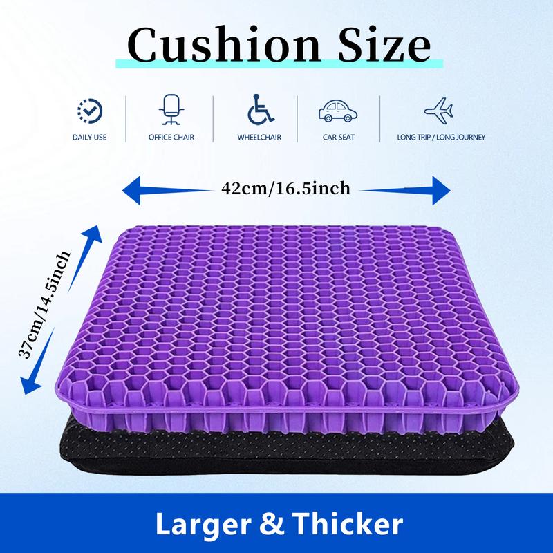 Sakerplus® Extra Large Purple Gel Seat Cushion