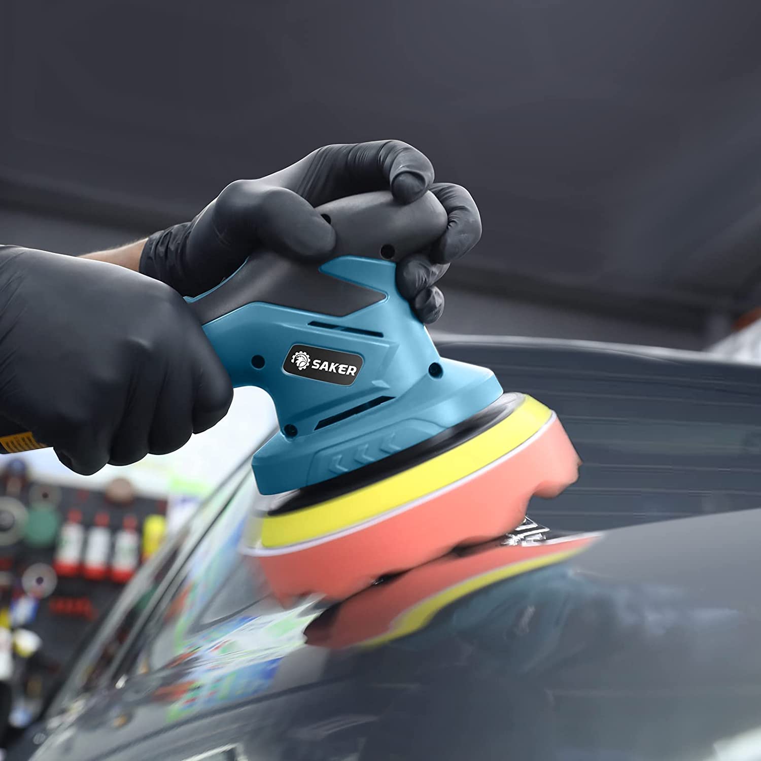 Sakerplus Cordless Car Buffer Polisher