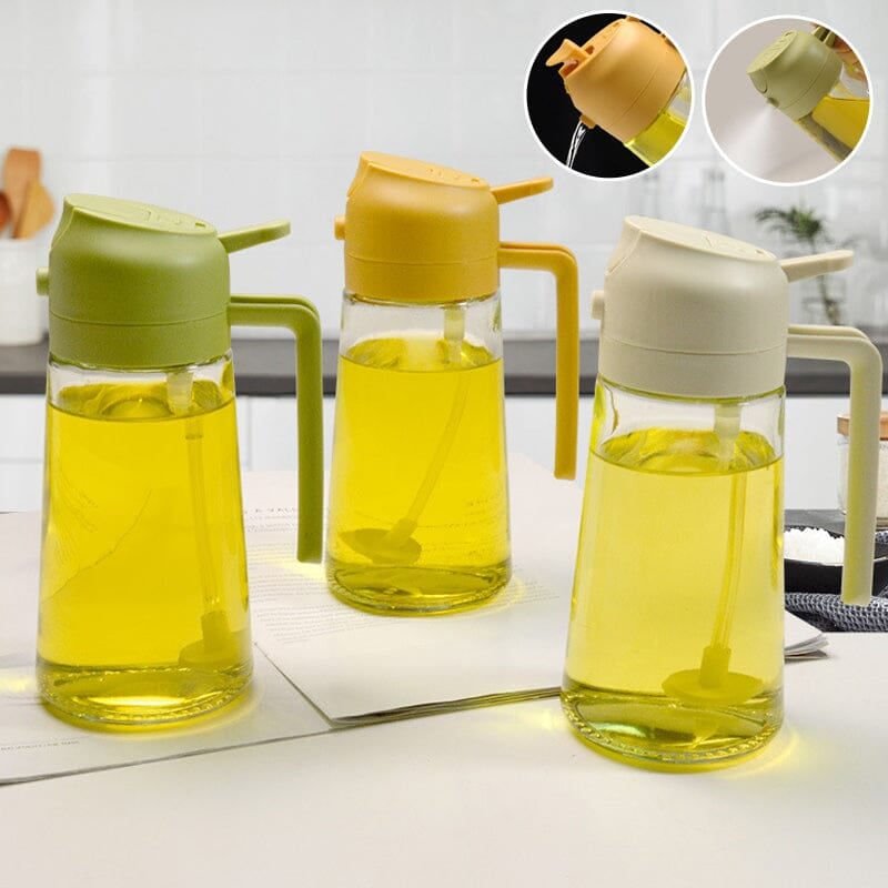 Sakerplus 2-in-1 Glass Oil Sprayer and Dispenser
