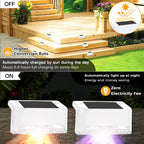 Sakerplus Solar Deck Lights Outdoor 4 Pack
