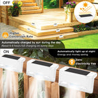 Sakerplus Solar Deck Lights Outdoor 4 Pack