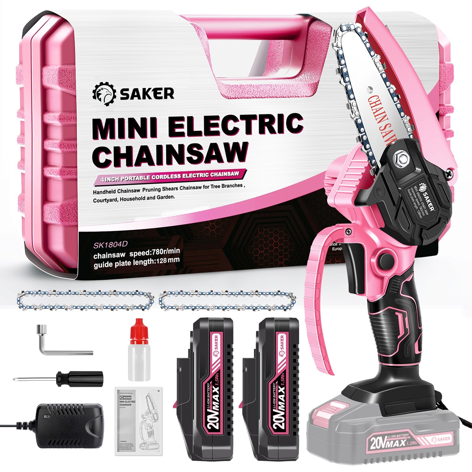 Saker Mini Chainsaw Accessories - 6 Inch Chains