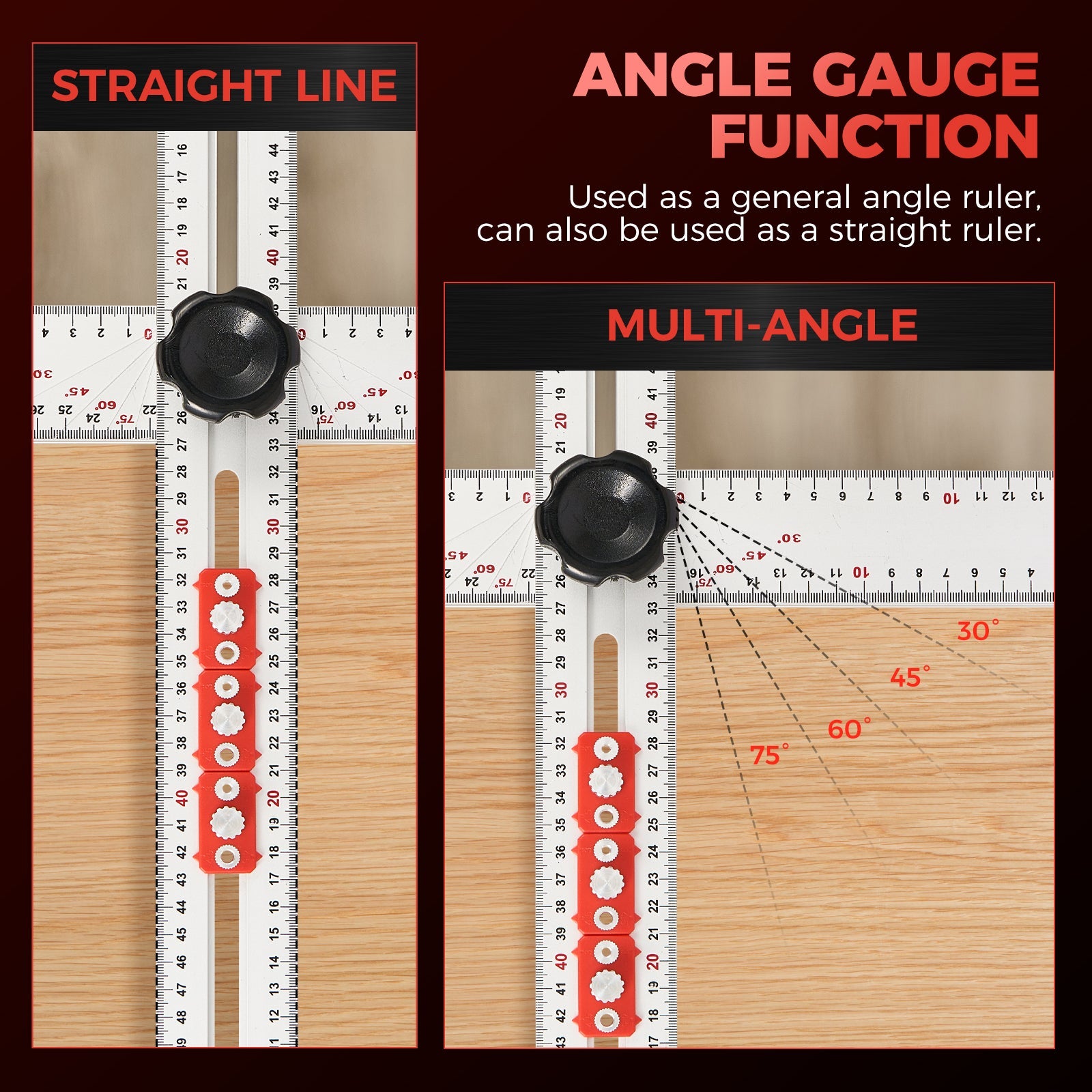 SAKER® Accurate Hole Position Marker - SAKER® 4 in 1 Drilling Positioning Ruler